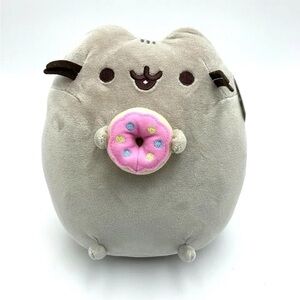 𝅺gund Pusheen Cat 9 inch Plush Stuffed Animal with Doughnut Donut